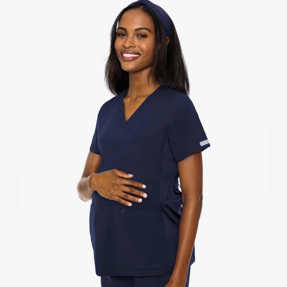 Med Couture Women's Maternity V-Neck Scrub Top
